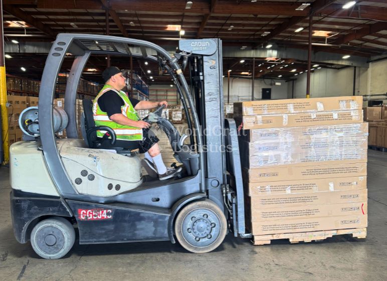 Operations at the Cerritos CA-WCL warehouse